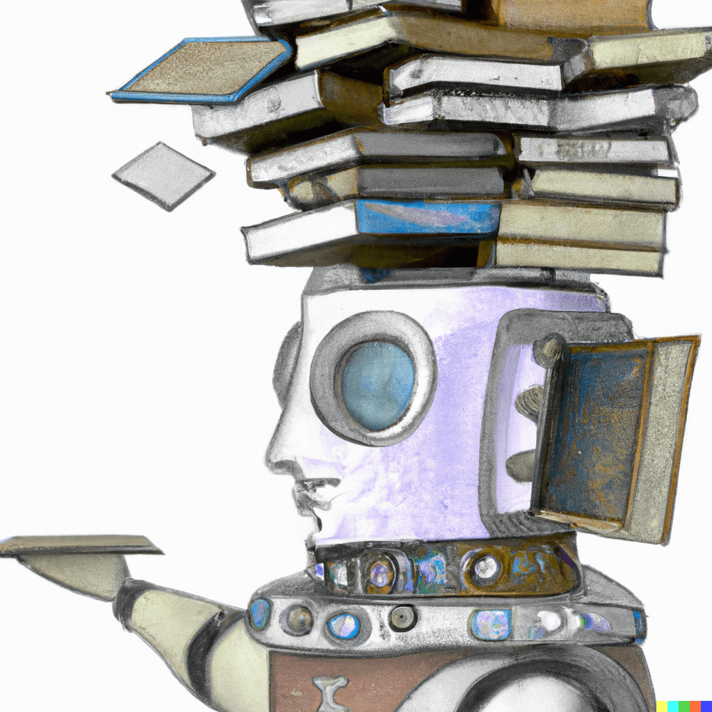 An aquatic robot stores all the worlds books in its head